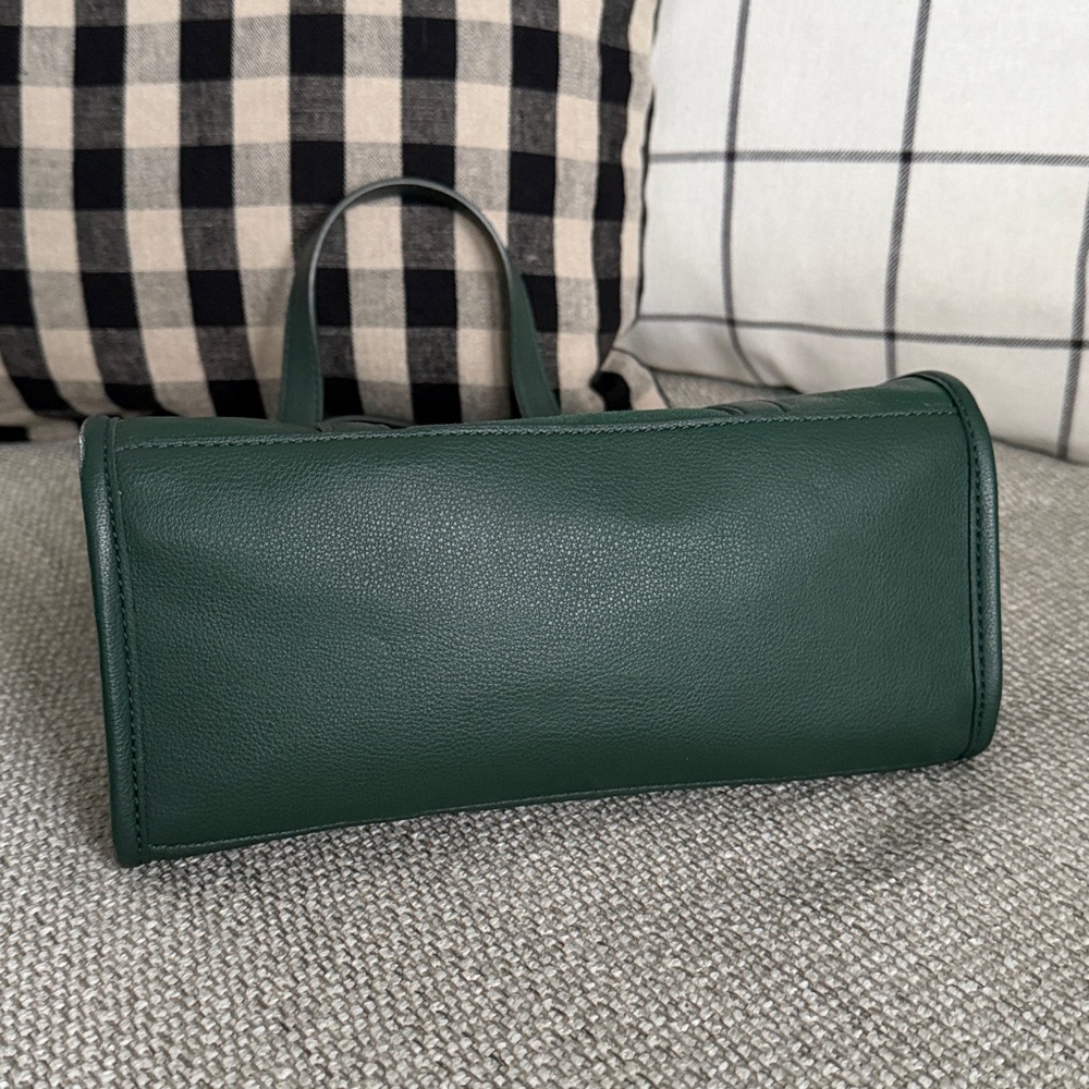 Fossil Green Leather Satchel - Picture 7 of 8